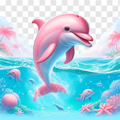 Cute Human Frind Dolphin Fish Cute Human Frind Dolphin Fish Isolated