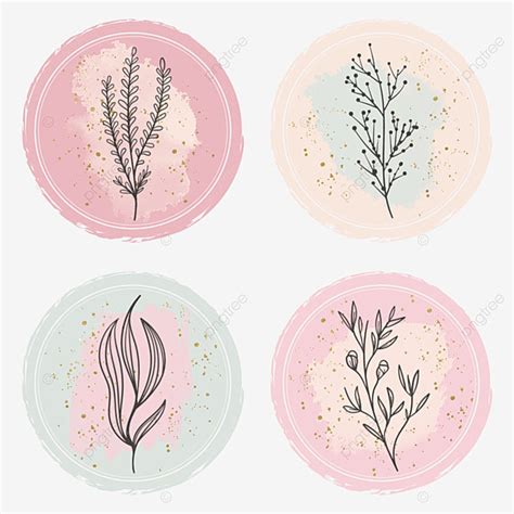 Journal Sticker Set PNG Transparent Sticker Doodle Flower Lineart