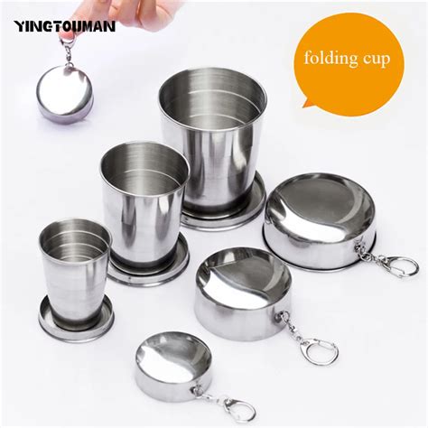 Yingtouman 2pcslot Stainless Steel Outdoor Cups Outdoor Camping