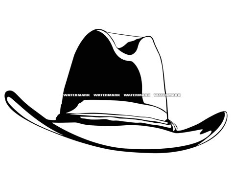 Cowboy Hat Svg 1 Cowboy Hat Dxf Cowboy Hat Png Cowboy Hat Etsy