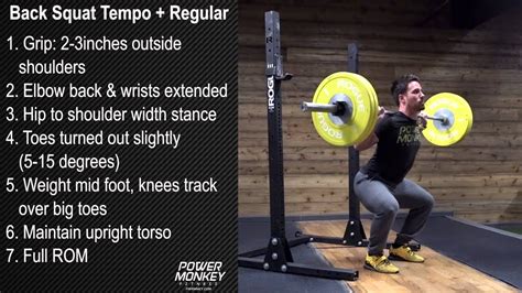 Back Squat Tempo Regular Youtube