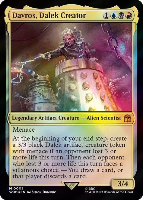 MtG Universes Beyond Doctor Who Complete Visual Spoiler