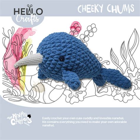 Knitty Critters Cheeky Chums Narwhal Creative World Of Crafts