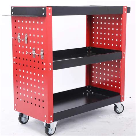 Layers Three Tier Tools Trolley Cabinet Steel Rolling Utility