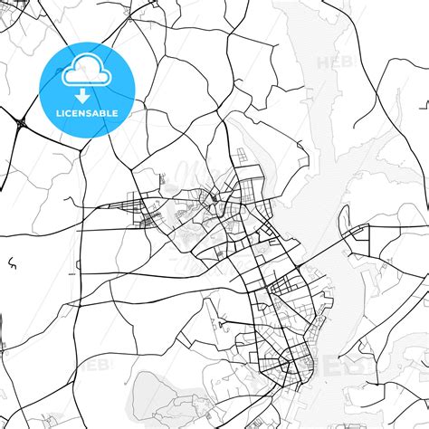 Vector PDF map of Zhanjiang, China - HEBSTREITS