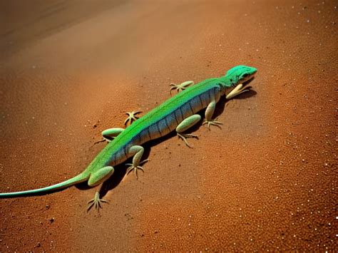 Camuflagem Perfeita O Lagarto Do Deserto