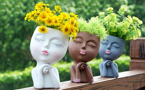 Amazon Face Vase Face Planters Pots Head Planter Face Planter