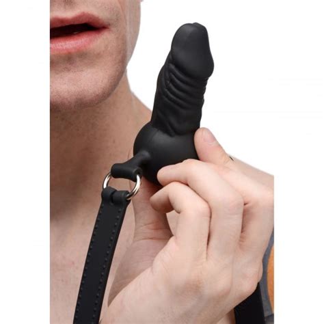 Suppressor Silicone Face Banger Gag Dildo Bondage Ball BDSM Reversible S M Slave AD Free