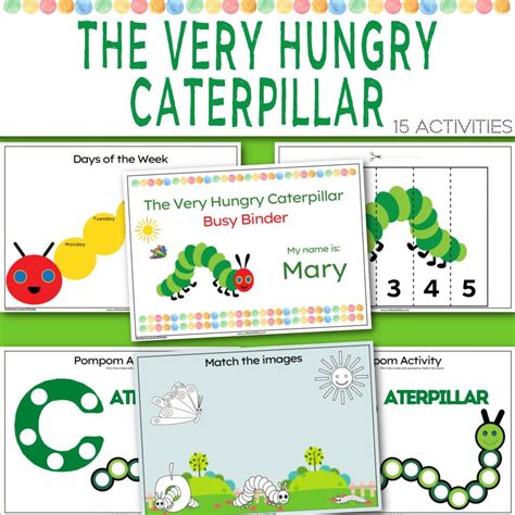 The Very Hungry Caterpillar Busy Book Binder Quiet Adapted Book