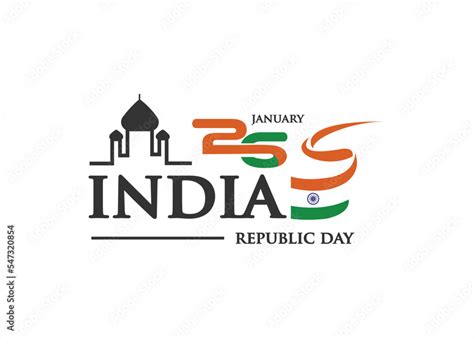 India Republic Day logo design template Stock Vector | Adobe Stock