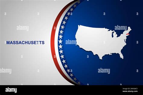 Massachusetts Map Vector Background Stock Vector Image And Art Alamy