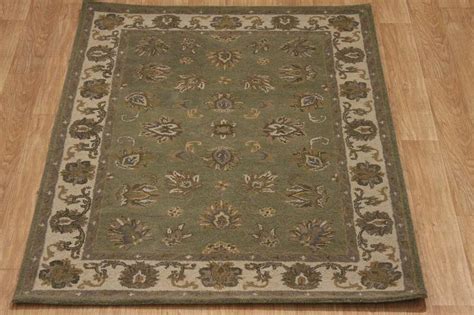 Sage Green 5x7 Traditional Style Nourison Kashan Persian Oriental Area