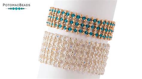 Crystal Stretch Bracelet Diy Jewelry Making Tutorial By Potomacbeads