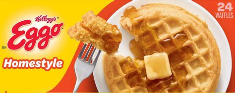 Eggo Frozen Waffles Frozen Breakfast Resealable Homestyle 29 6 Oz