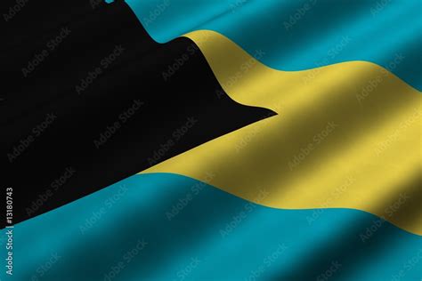 Bahamian Flag Stock Illustration | Adobe Stock