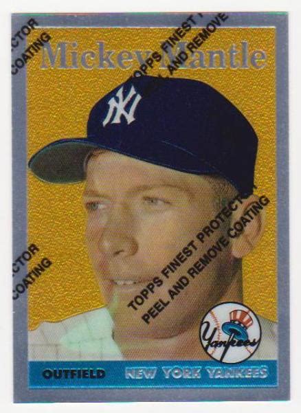 Mickey Mantle Topps Finest Commemorative Card Topps