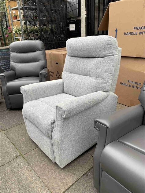 Celebrity Sandhurst Dual Motor Recliner In Iona Aqua And Large Size