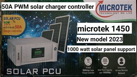 Microtek Solar Pcu With A Solar Charge Controller Microtek