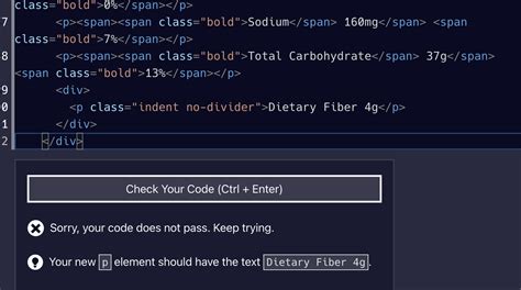 Learn Typography By Building A Nutrition Label Html Css The