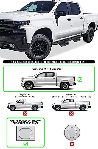 Aps Drop Steps Running Boards Rocker Slider Compatible With Chevy Silverado Gmc Sierra 1500 2019