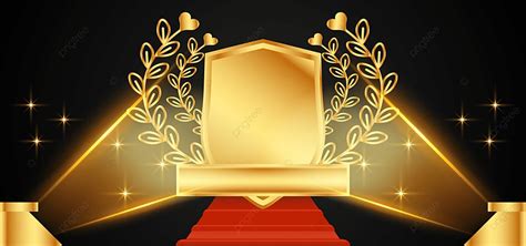 Luxury Golden Shield Award Ceremony Background, Golden, Award, Ceremony ...