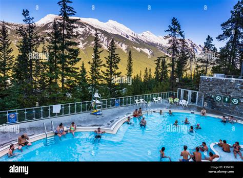 Pool At Sulphur Mountain Hot Springs Banff National Park Alberta