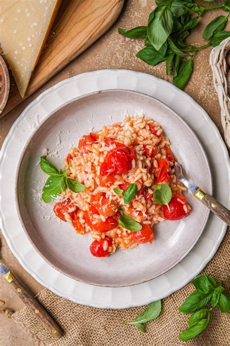 Risotto Met Gegrilde Tomaat