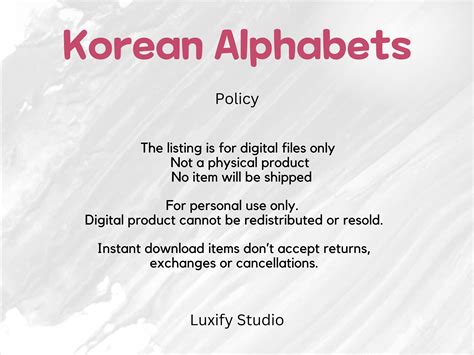 Korean Alphabet Png Bundle Paper Cutout Effect Letters Clipart High