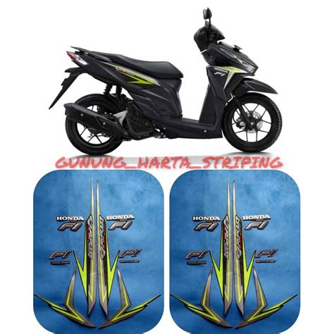 Jual Striping Stiker Lis Body Motor Full Set Honda Vario 125 ESP 2016