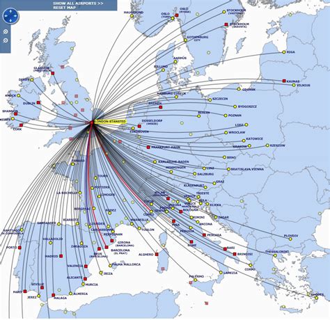 Ryanair Route Map Europe | secretmuseum