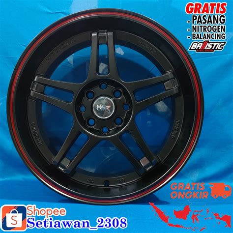 Jual Velg Racing Ring 17 Velg Mobil HSR Rupat Pcd 4x100 114 3 ET45