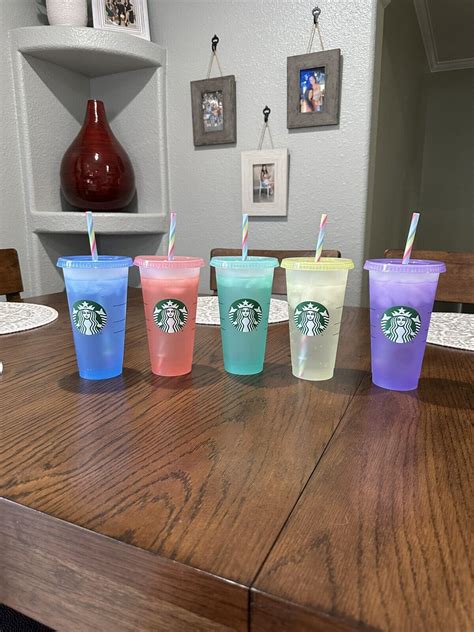 Starbucks Color Changing Cold Cups Pieces Ounces Brand New