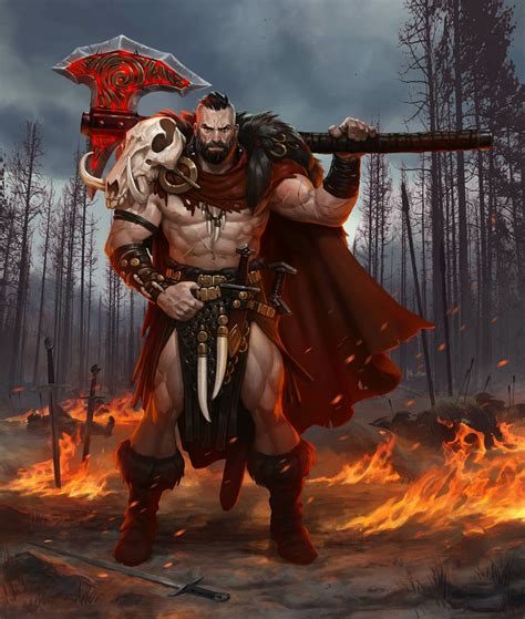 ArtStation - Bloodstone - Vhrak the Barbarian, David Kegg | Fantasy ...