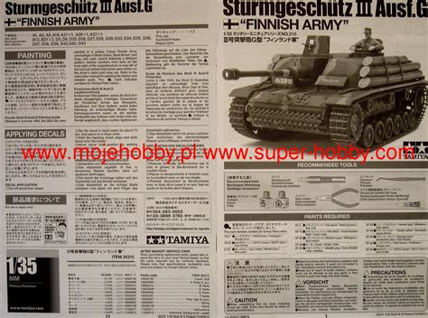 Sturmgeschutz III Ausf G Finnish Army Model Do Sklejania Tamiya 35310