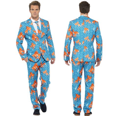 Mens Stand Out Suits Stag Do Party New Comedy Funny Fancy Dress Costume Outfit Ebay