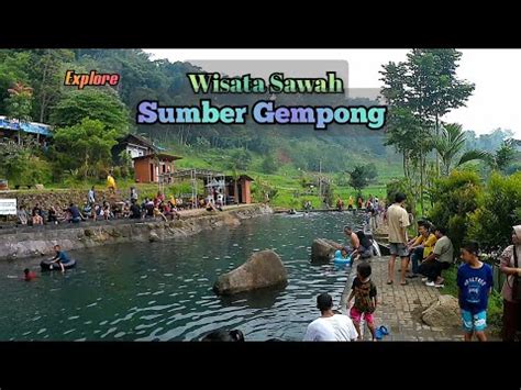 Explore Wisata Sawah Sumber Gempong Trawas Mojokerto Mei 2023 YouTube