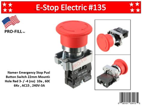 E-Stop Button (Electric or Pneumatic) | Pro-Fill Inc