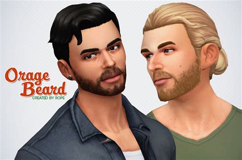 Rope S Workshop Orage Beard For The Sims 4 My Very First Beard