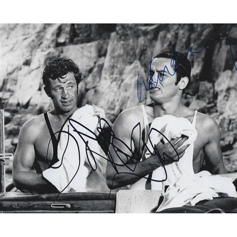 Autographe Jean Paul Belmondo Alain Delon