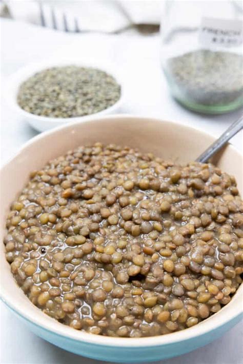 Simple French Lentils Instant Pot Vegetarian Recipes For Mindful