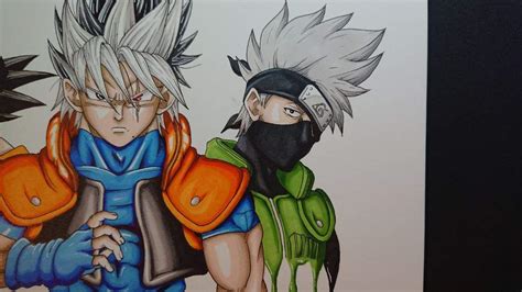 Goshi Goku Kakashi Fusion Original Character Drawing Video