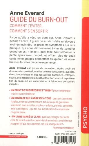 Guide Du Burn Out Comment L Viter Comment En Anne Everard