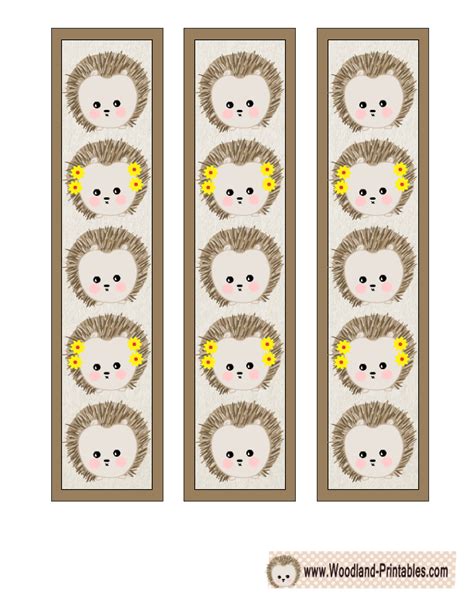 Free Printable Woodland Animals Bookmarks | Bookmarks handmade, Bookmarks kids, Creative bookmarks