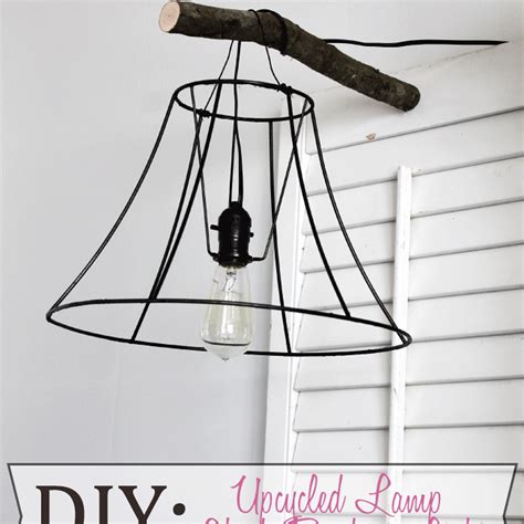 Diy Upcycled Lamp Shade Pendant Light Diy Upcycled Lamp Shade Old