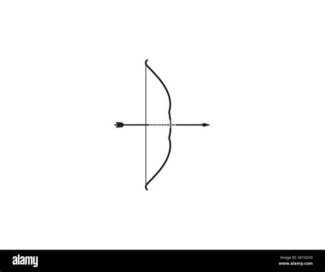 Archery Bow Arrow Icon Vector Illustration Stock Vector Image And Art