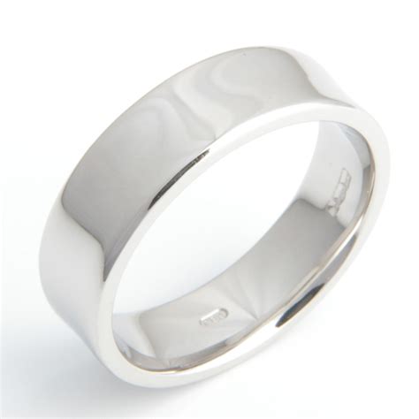 Platinum Gents Concave Wedding Ring Form Bespoke Jewellers