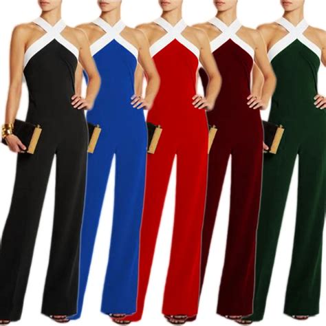 Jumpsuits Rompers Off Shoulder Sleeveless Sexy Bodycon Women