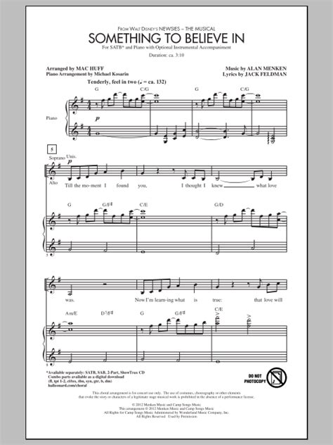 Something To Believe In By Mac Huff Sheet Music For Satb Choir At Sheet