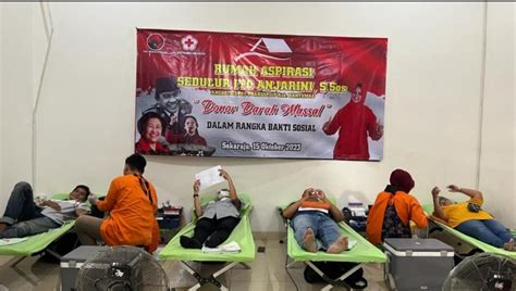 Gandeng Pmi Rumah Aspirasi Ito Anjarini Gelar Donor Darah Editor Id