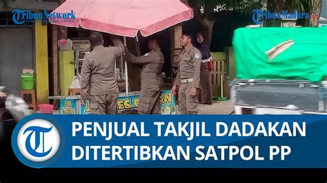 Puluhan PKL Dadakan Di Bulan Ramadan Panik Jadi Sasaran Penertiban